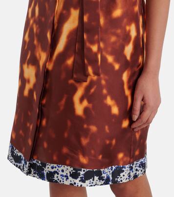 Bedrucktes Hemdblusenkleid aus Seide | Dries Van Noten