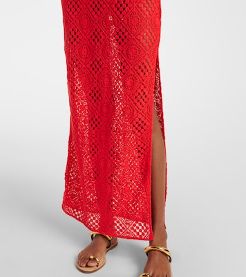 Rayure crochet cotton maxi dress | SIR