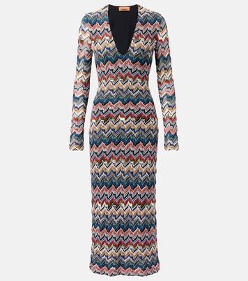 Midikleid aus Häkelstrick | Missoni