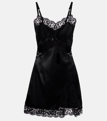 Robe en satin et dentelle | Dolce&Gabbana