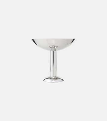 Tall stainless steel champagne coupe glass | Louise Roe