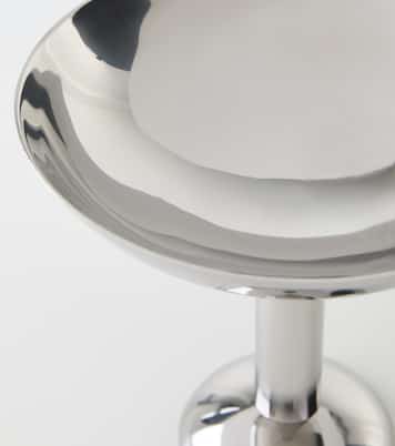 Tall stainless steel champagne coupe glass | Louise Roe