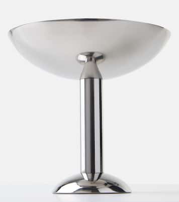 Tall stainless steel champagne coupe glass | Louise Roe