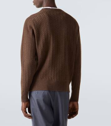 Cable-knit wool sweater | Auralee