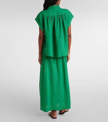 Elowen linen top | Velvet