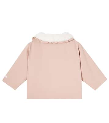 Baby Tjarda ruffled cotton jacket | Donsje