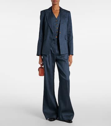 Weste Arabella aus einem Leinengemisch | Veronica Beard