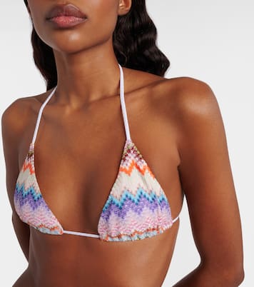 Bikini Zigzag aus Häkelstrick | Missoni