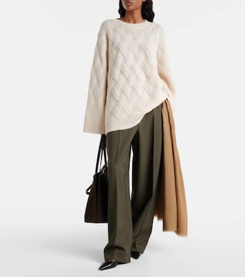 Oversized wool and cashmere sweater | Jardin des Orangers