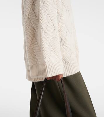 Oversized wool and cashmere sweater | Jardin des Orangers