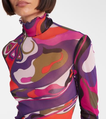 Orchidee mesh maxi dress | Pucci