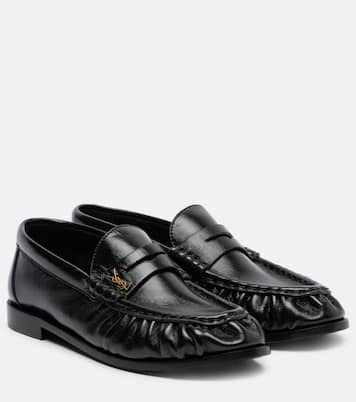 Leather penny loafers | Saint Laurent