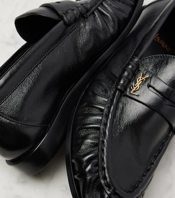 Leather penny loafers | Saint Laurent