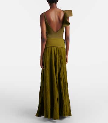 Falda larga en mezcla de lino | Johanna Ortiz