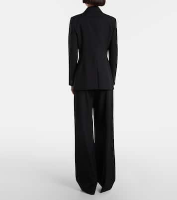 Pantalon droit à taille haute en laine | Gucci