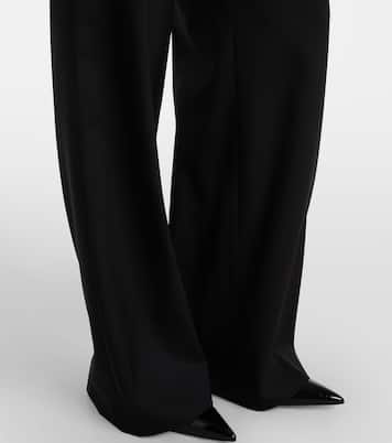 Pantalon droit à taille haute en laine | Gucci