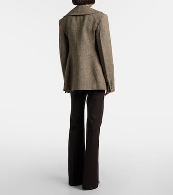 Pantalon évasé Tafira en gabardine à taille haute | Joseph