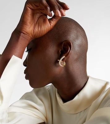 18kt gold (750/1000) earrings with diamonds | Engelbert