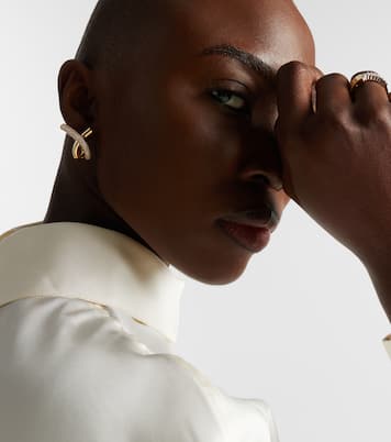 18kt gold (750/1000) earrings with diamonds | Engelbert