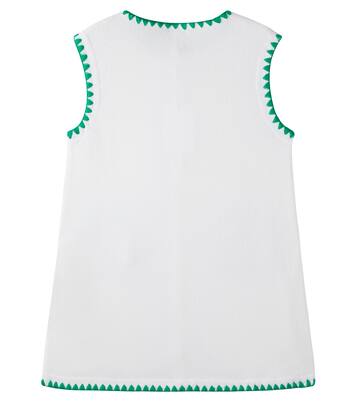 Kleid aus einem Baumwollgemisch mit Häkelstrick | Zimmermann Kids