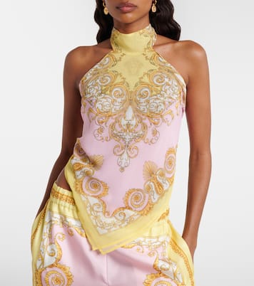 Top en georgette imprimée | Versace