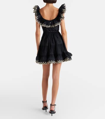 Robe brodée à volants | Zimmermann