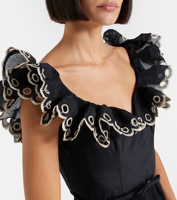 Robe brodée à volants | Zimmermann