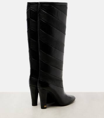 Rayons 100 leather knee-high boots | Valentino Garavani