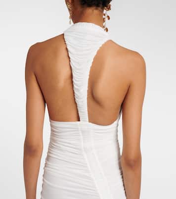 Bridal Orion ruched halterneck gown | Christopher Esber