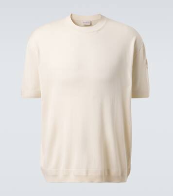 T-shirt en coton et soie | Moncler