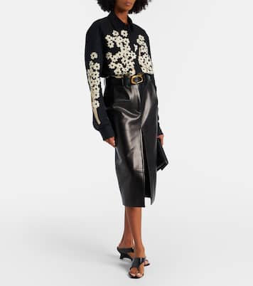 Argo embroidered silk and cotton shirt | Khaite