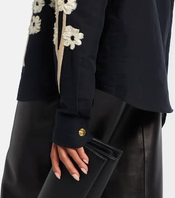 Argo embroidered silk and cotton shirt | Khaite