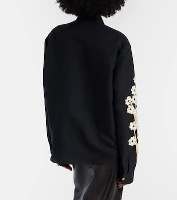 Argo embroidered silk and cotton shirt | Khaite