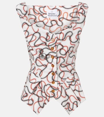 Monday printed cotton vest | Vivienne Westwood