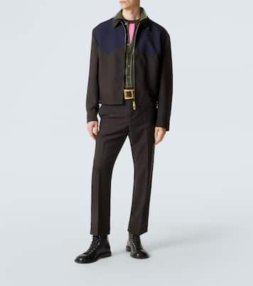 Bottines Billy en cuir perforé | Versace