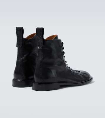 Bottines Billy en cuir perforé | Versace