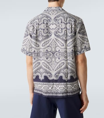 Camicia bowling Maitan in lino con stampa | Orlebar Brown