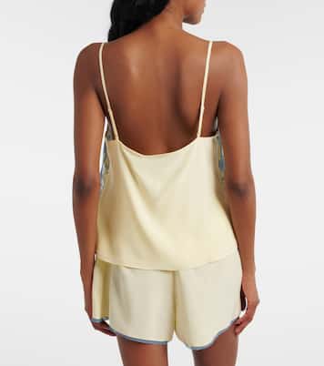 Lace-trimmed silk camisole | SIR