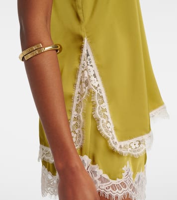 Top Hanna in satin con pizzo | Faithfull