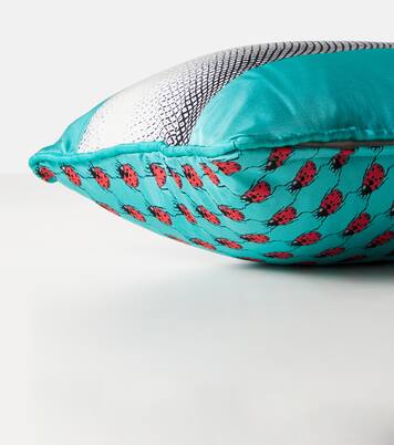 Mano printed silk and cotton-blend cushion | Fornasetti