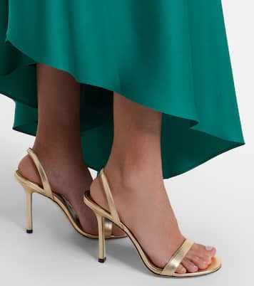 Slingback-Sandalen Jenn aus Metallic-Leder | Jimmy Choo