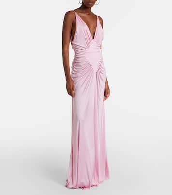 Draped jersey gown | Versace