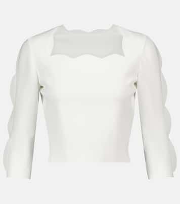 Cropped-Top aus Strick | Alaïa