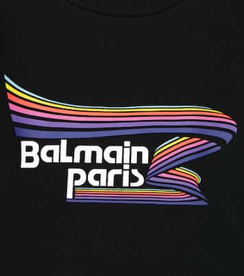 Sweat-shirt en coton à logo | Balmain Kids