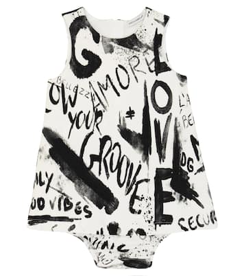 Baby cotton dress and bloomers set | Dolce&Gabbana Kids