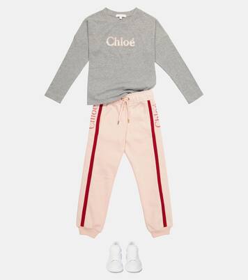 Cotton jersey sweatpants | Chloé Kids