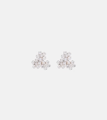 Violet crystal-embellished earrings | Jennifer Behr