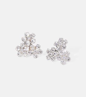 Violet crystal-embellished earrings | Jennifer Behr