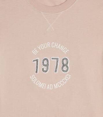 Embellished cotton T-shirt | Brunello Cucinelli Kids