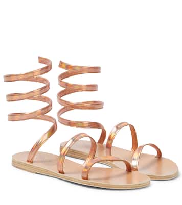 Sandalen Ofis aus Metallic-Leder | Ancient Greek Sandals